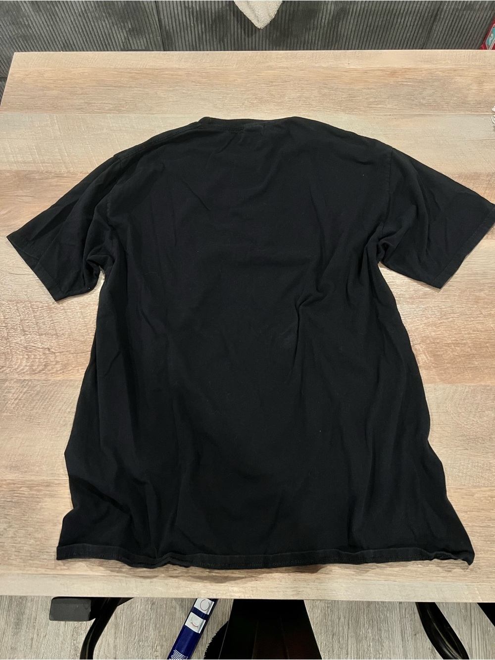 Port and Company Black T‑Shirt with Metallic Gold & Silver Mickey Graphic - Picture 3 of 3